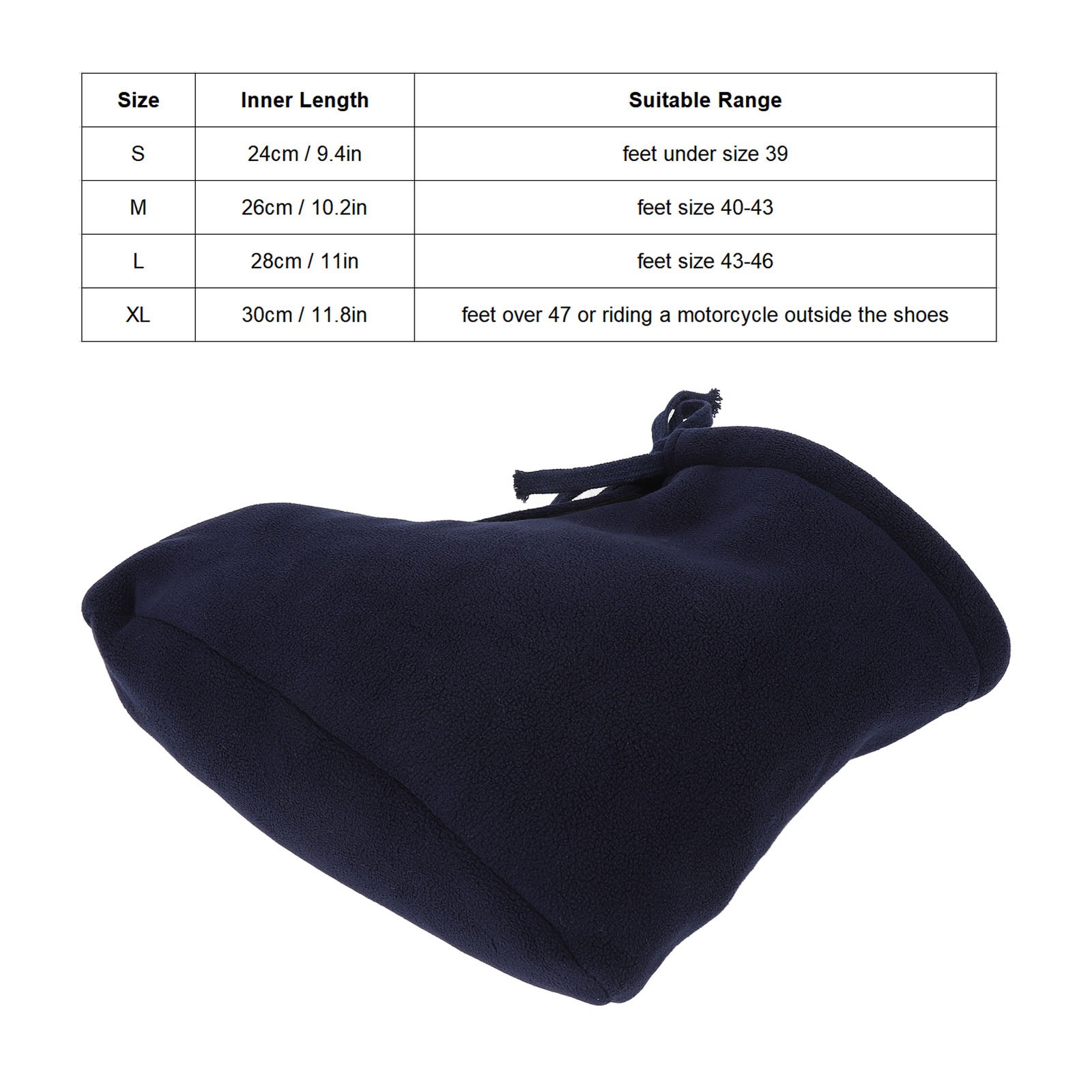 Dark Blue L Cast Toe Cover Sock Thickened Padded Cast Foot Warm Sock For ☆