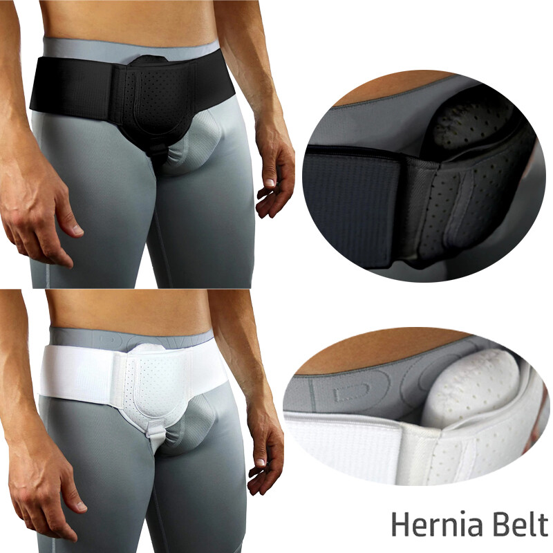 Men Inguinal Hernia Belt Post Surgery Support Truss Groin Adjustable Pads Girdle