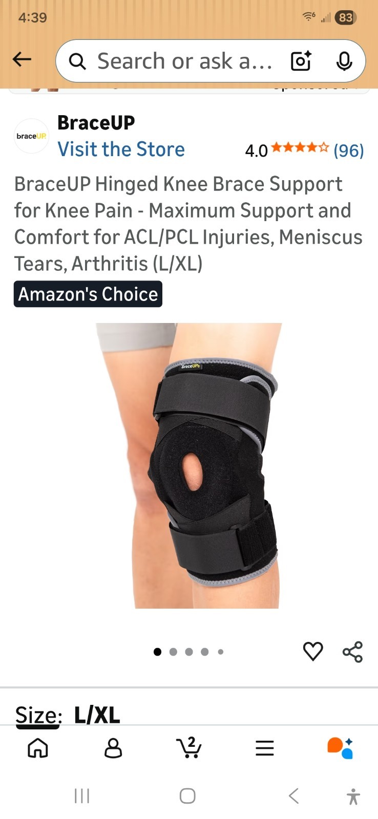 BraceUP Hinged Knee Brace Support for Knee Pain – Maximum Support and Comfort…