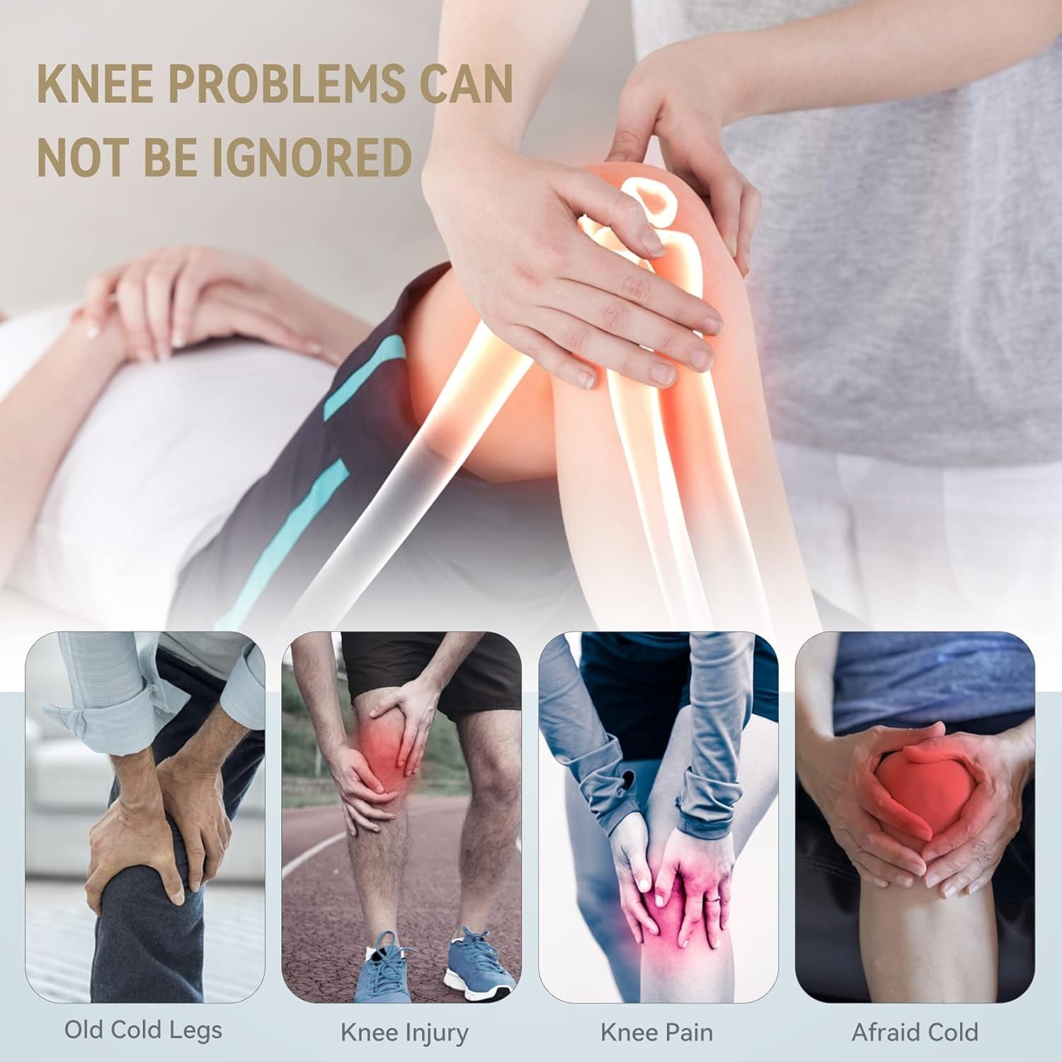 Knee Heated Foot/ Leg Compression Massager for Circulation and Pain Relief
