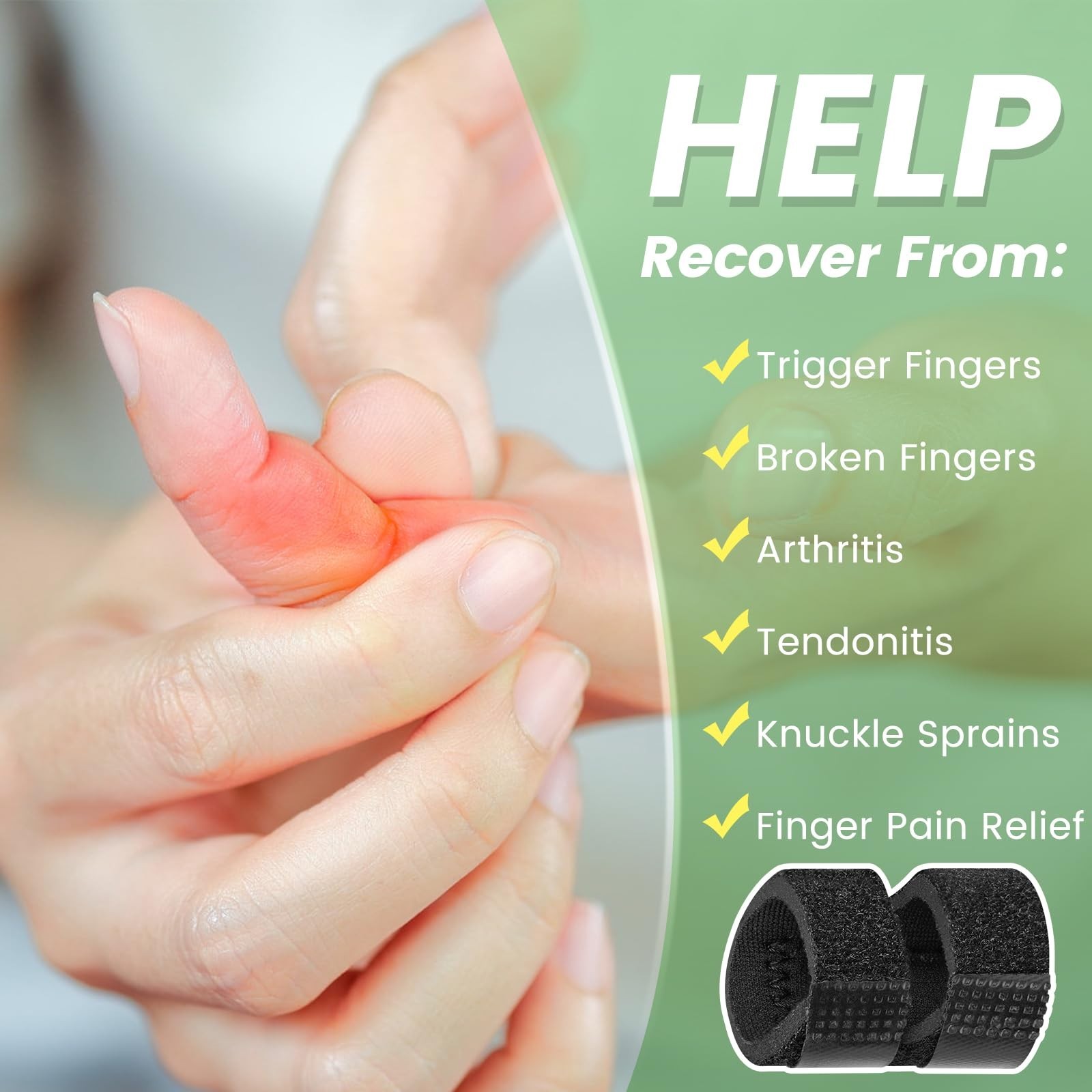 5 Pcs Thumb Splints & Small Finger Braces for Pain Relief, Support & Stability