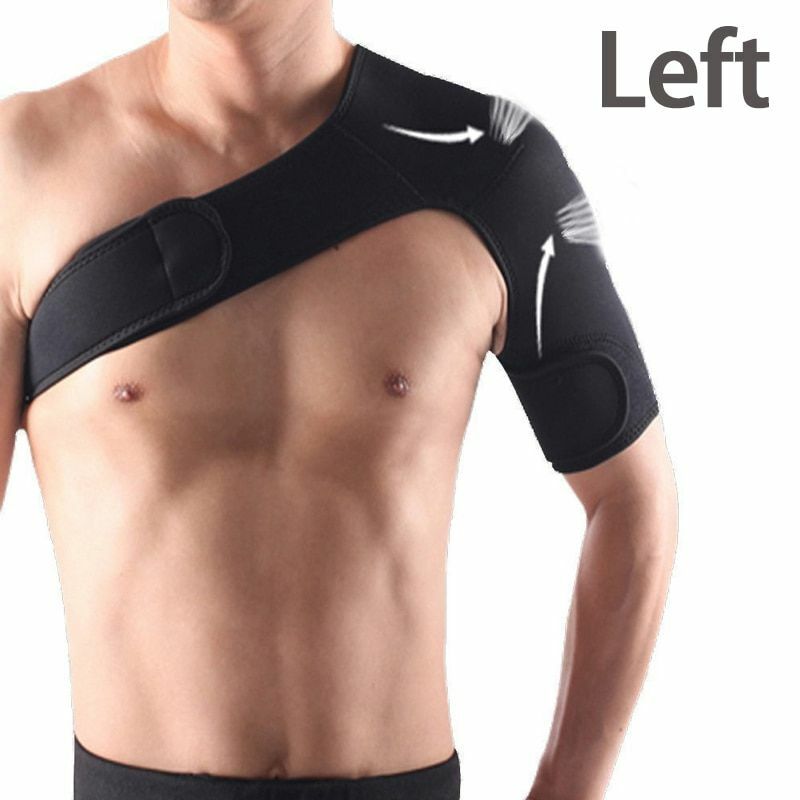 Shoulder Support Bandage Joint Pain Injury Cuff Protector Double Strap Wrap Belt