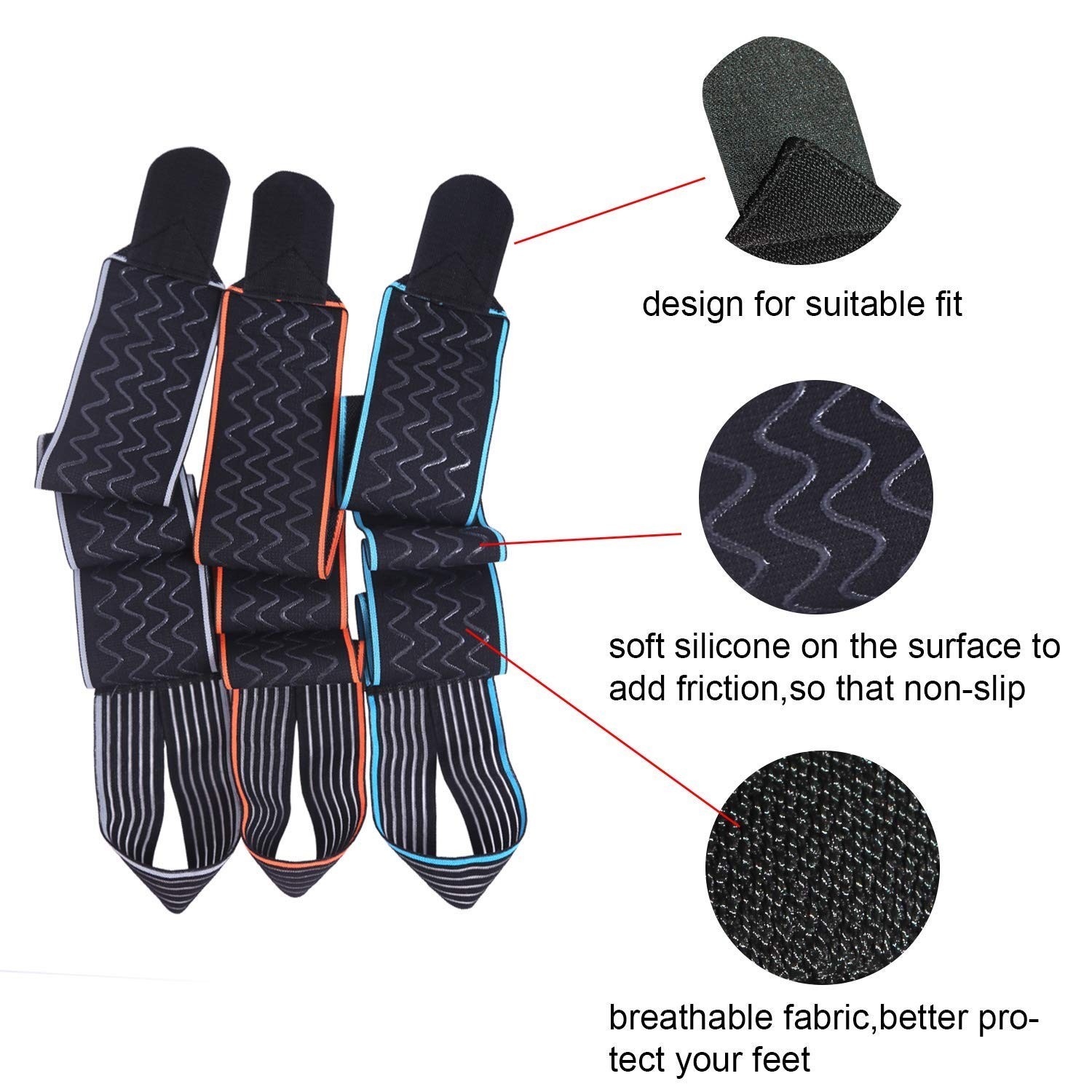 Breathable Nylon Ankle Brace – Adjustable Support for Sports Recovery & Comfort
