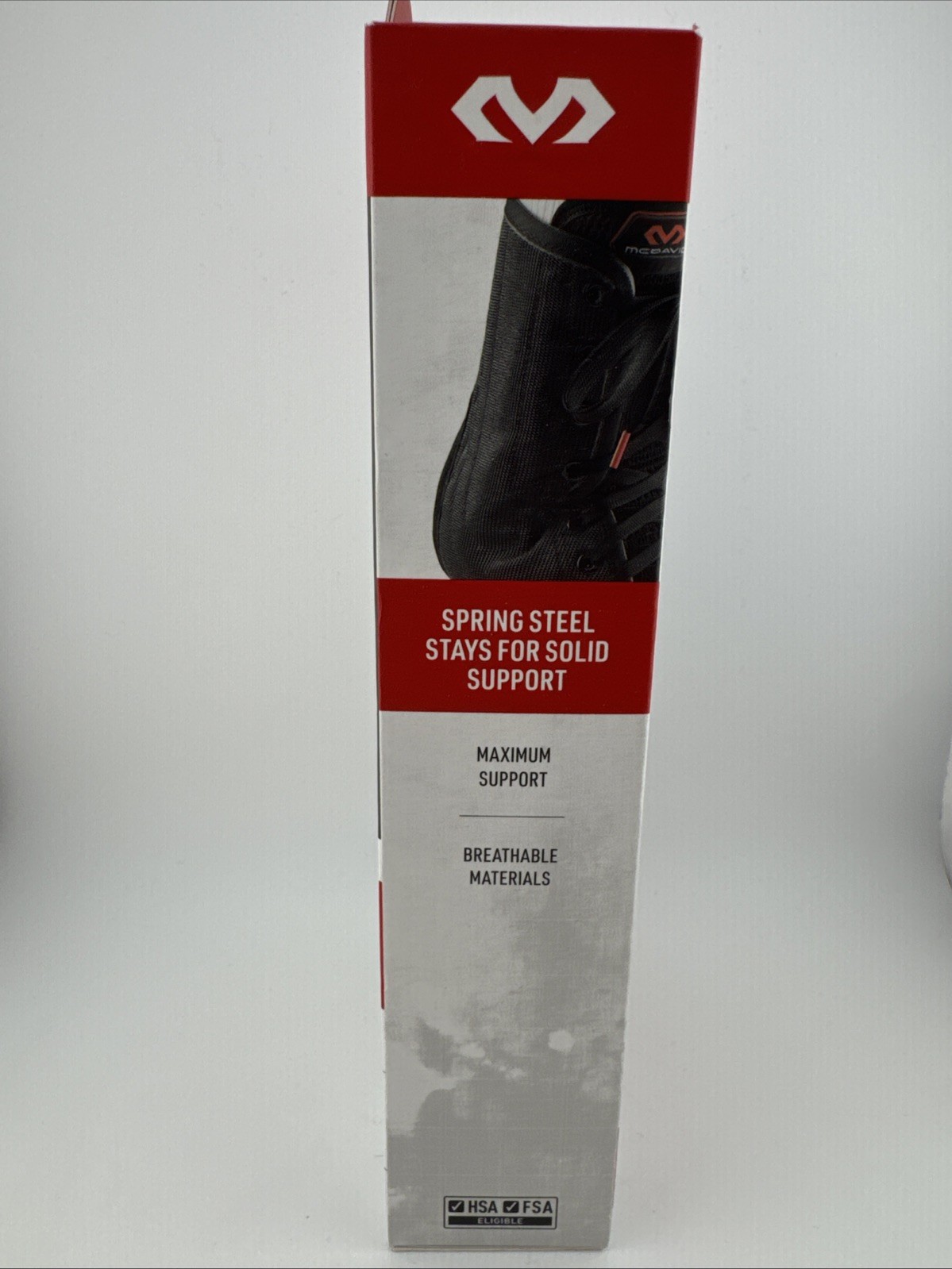 McDavid Level 3 Support Lightweight Laced Ankle Brace XS Left/Right Black