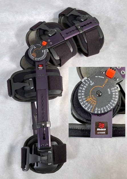 Bledsoe Extender G3 Post-Op Knee Brace Universal Fit Recovery Support Adjustable