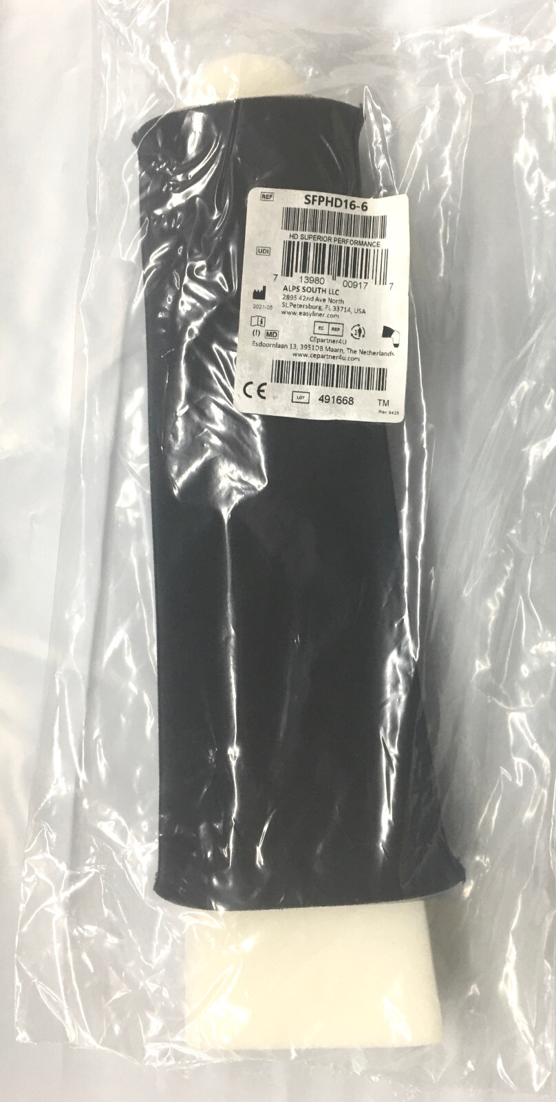 ALPS SUPERIOR PERFORMANCE SLEEVE, HIGH DENSITY GEL, 6mm,SFPHD16-6