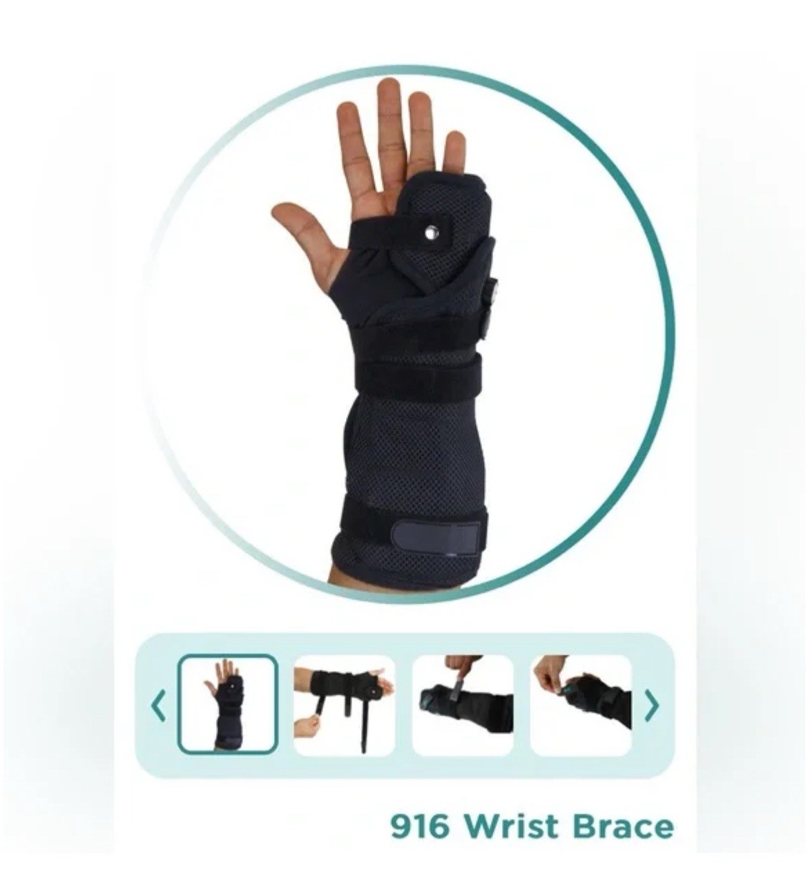 CoreTech 916 Wrist Brace Support Carpal Tunnel Pain Relief Adjustable One Size