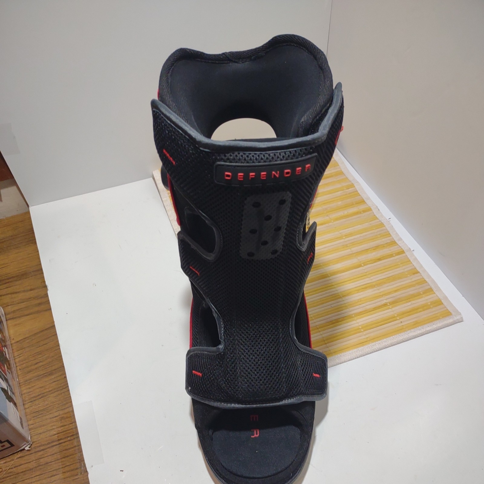 Defender Air Walker Orthopedic Walking Boot w/ Pump Tall Black/Grey