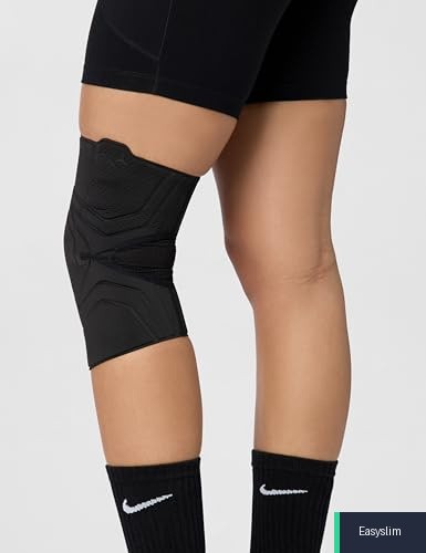Knee Protectors Closed Patella Light Compression Pull-On Black/White XXL