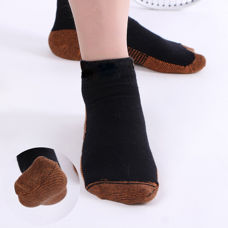 Copper Compression Socks Arthritis Sports Gym Pain Relief Ankle Warmth Unisex US