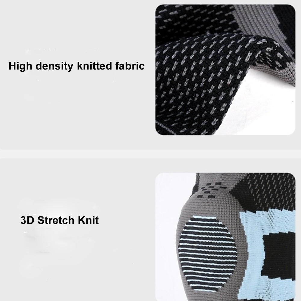 Shock-absorbing Silicone Knee pad Spring Knit Breathable Non-slip Meniscus Brace