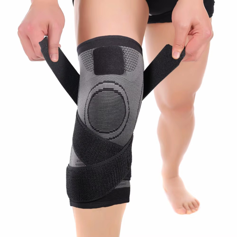 Sports Fitness Knee Pads Support Bandage Braces Elastic Nylon Sport Compression