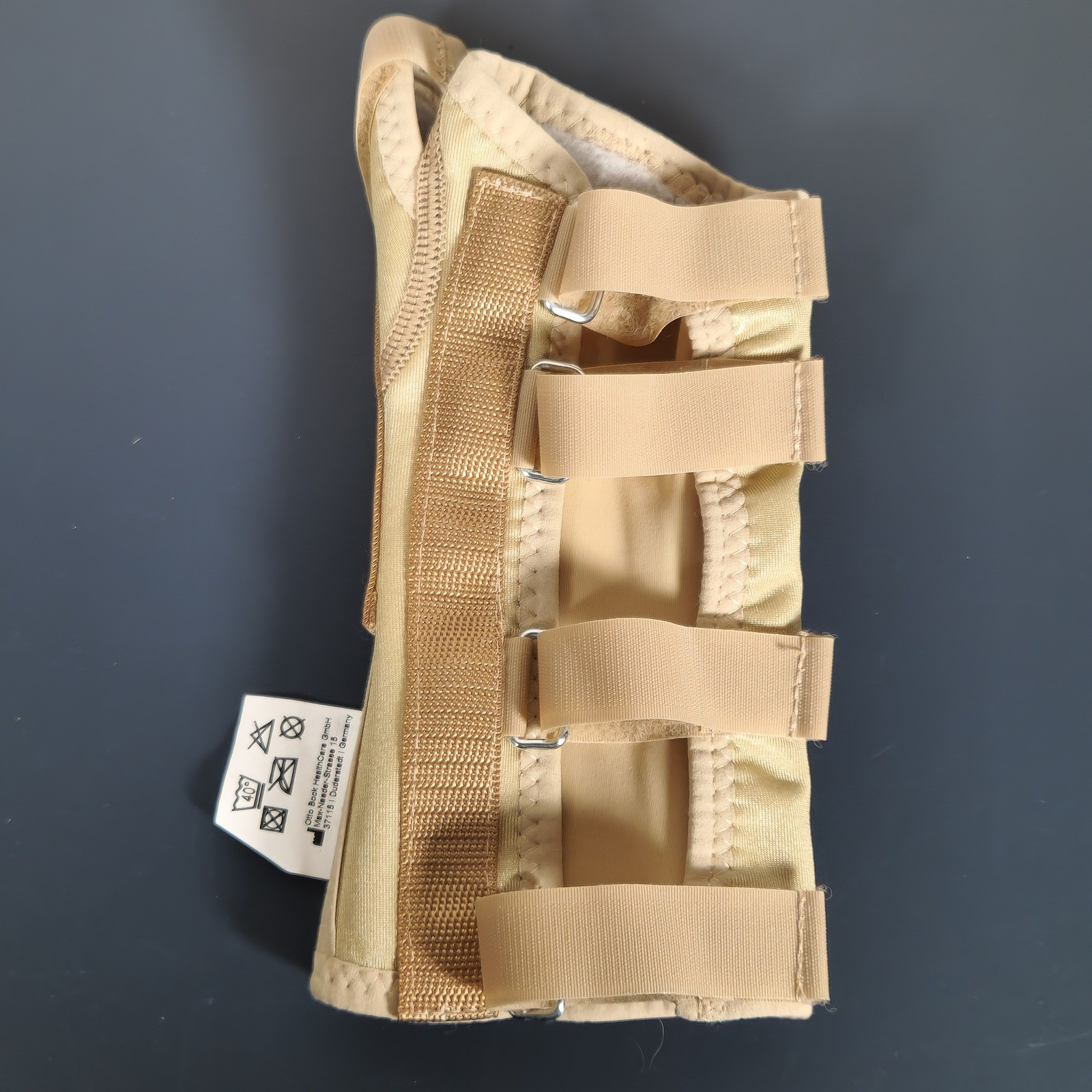 Otto Bock Wrist & Thumb Support Right Hand Size Small Tan Brace