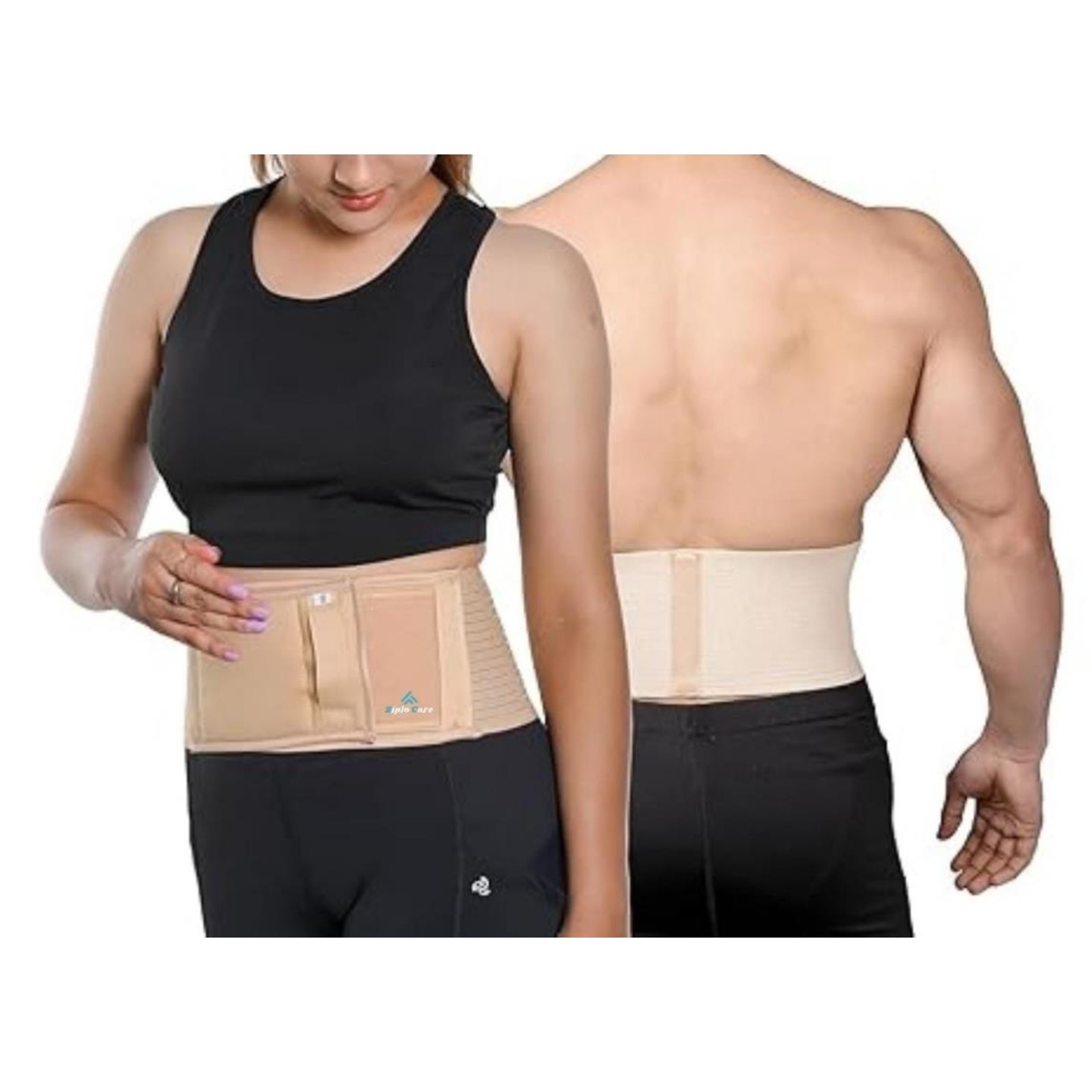 Umbilical Hernia Belt with Compression Pad, Adjustable Navel Support Binder,