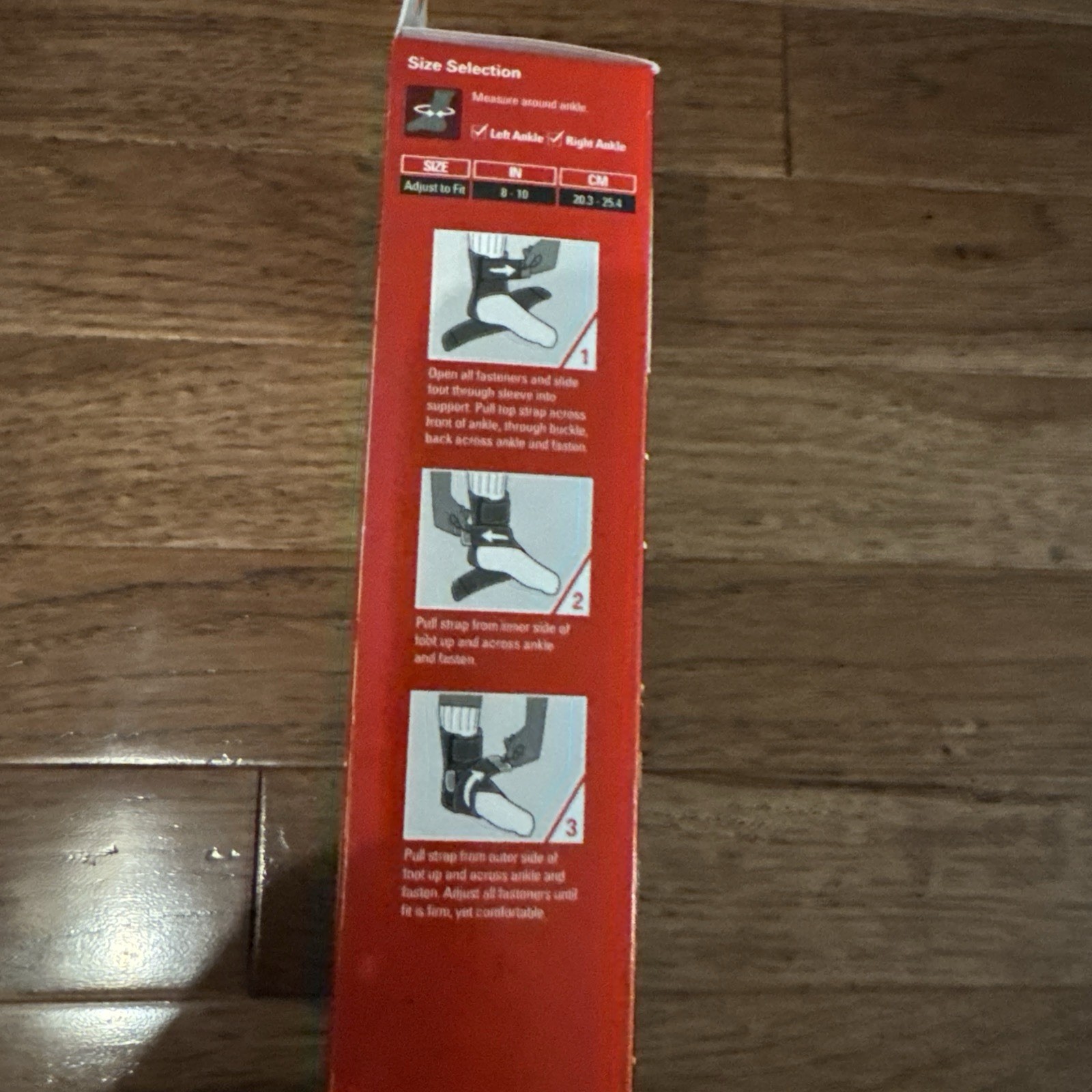ACE Deluxe Ankle Stabilizer, Adjustable, Black, Side Stabalizer, 1 count