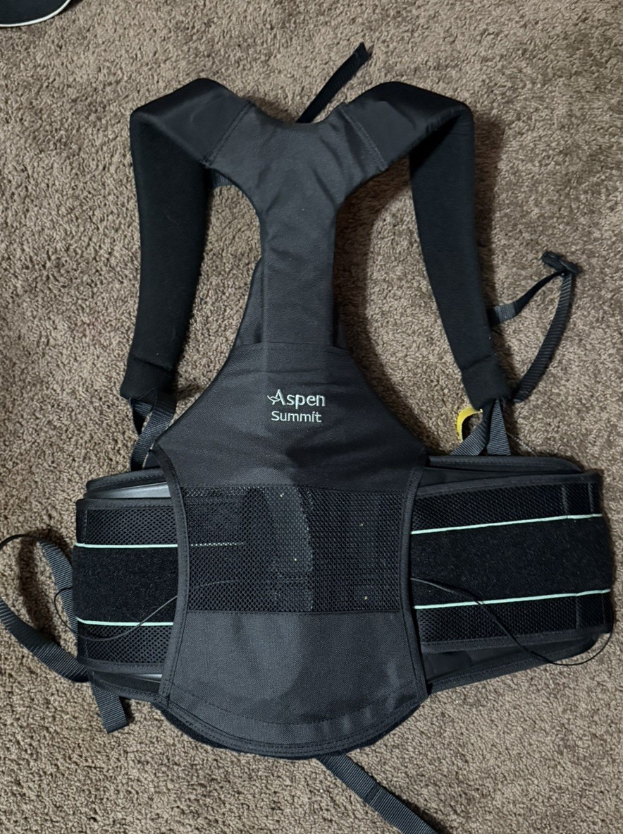 Aspen Summit Back Brace Adjustable Size Universal Shoulder Straps – XS-XXL
