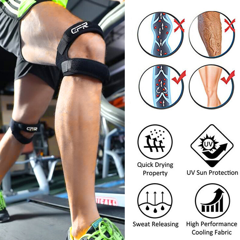 Knee Brace Support Compression Sport Strap Patella Joint Pain Arthritis Relief I