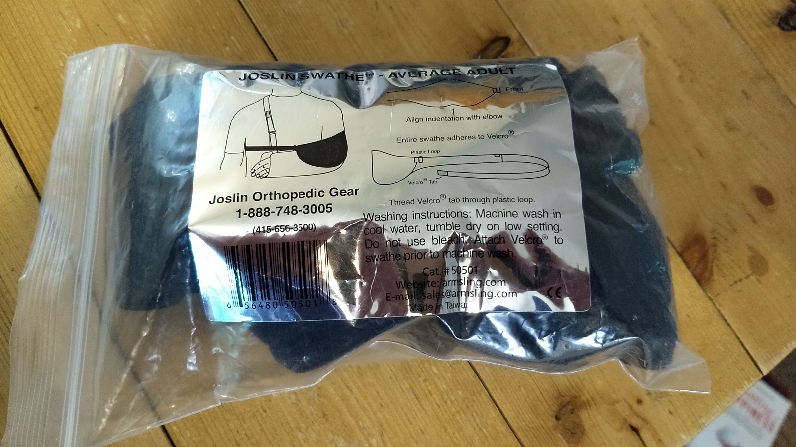Josling Swathe – Adult Sized Arm Immobilizer #50501 (90-275 lbs)