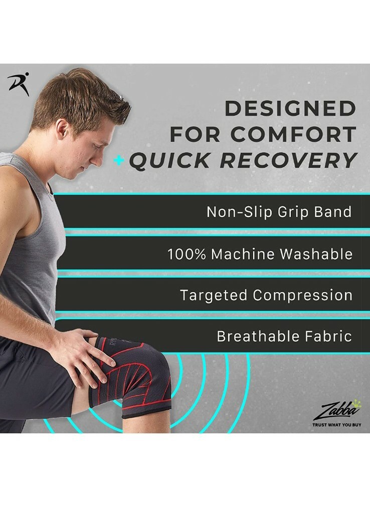 Knee Brace for Men & Women – Knee Sleeve for Weightlifting, Workout and Running