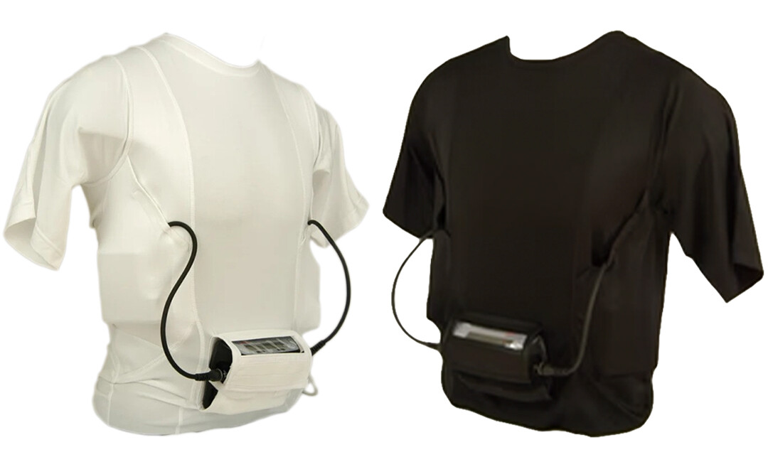 Men’s LVAD HeartWare Shirt – Comfortable Fit, Black & White, Sizes S-3XL