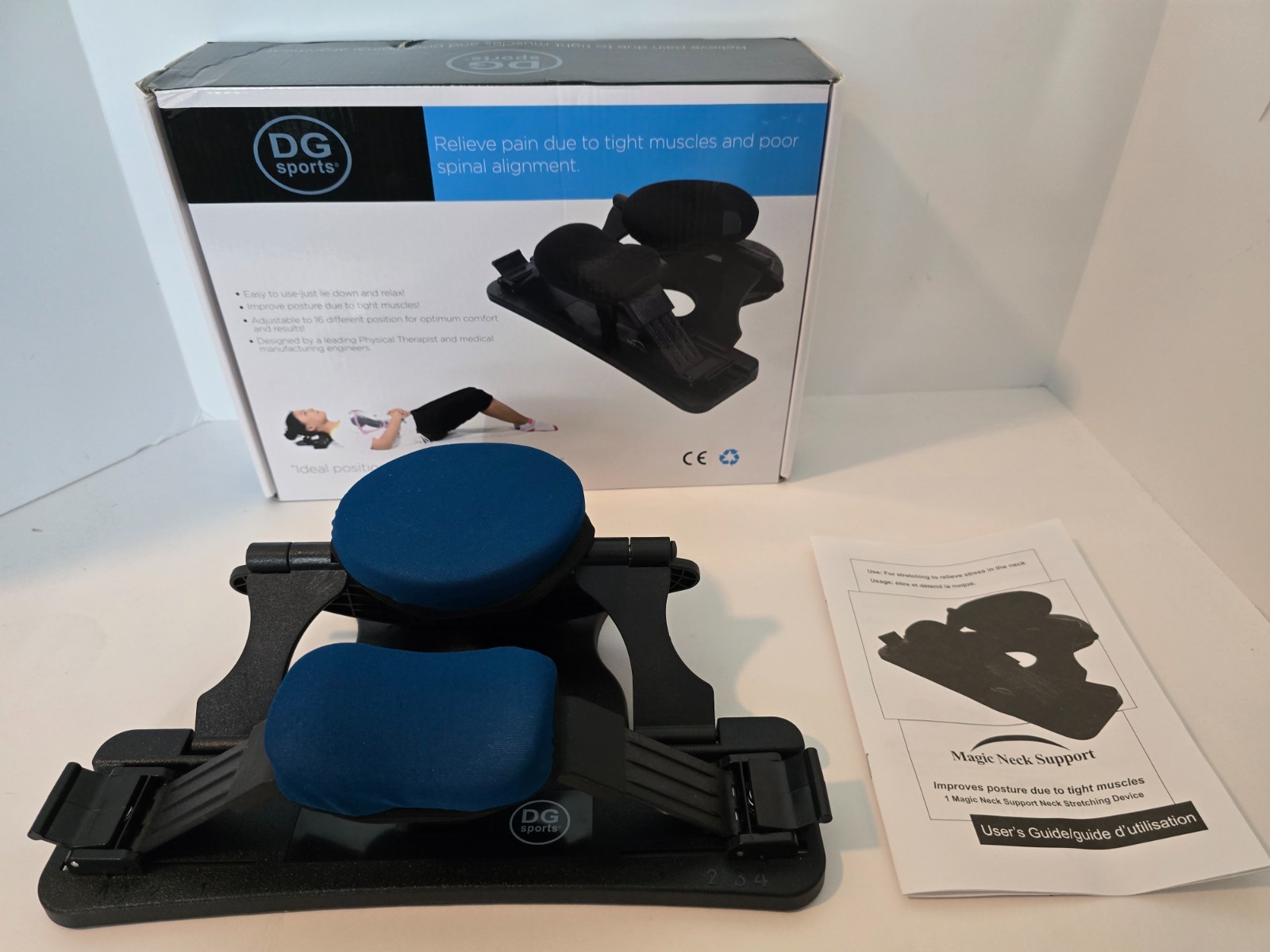 DG Sports Magic Neck Support Therapy Device Tight Muscles Poor Spinal Alignment