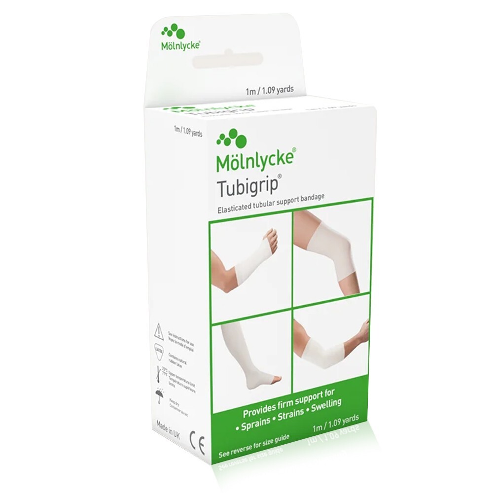 Tubigrip Size E Lrg Ankle Med Knee Small Thigh 1448 Sold by Each 3.5″ x 10m