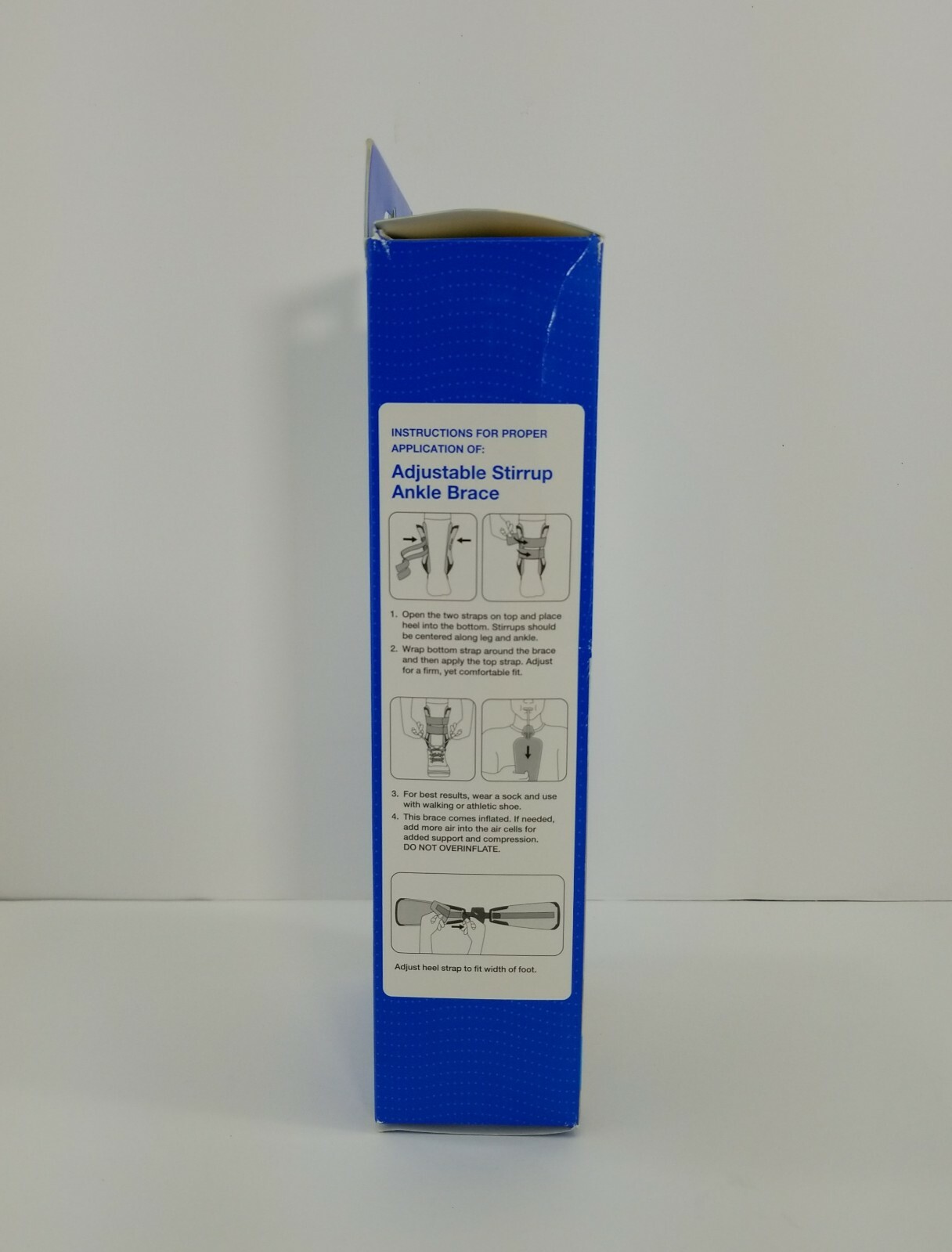 Walgreens Stirrup ANKLE BRACE Firm Support One Size Adjustable Left/Right *NEW