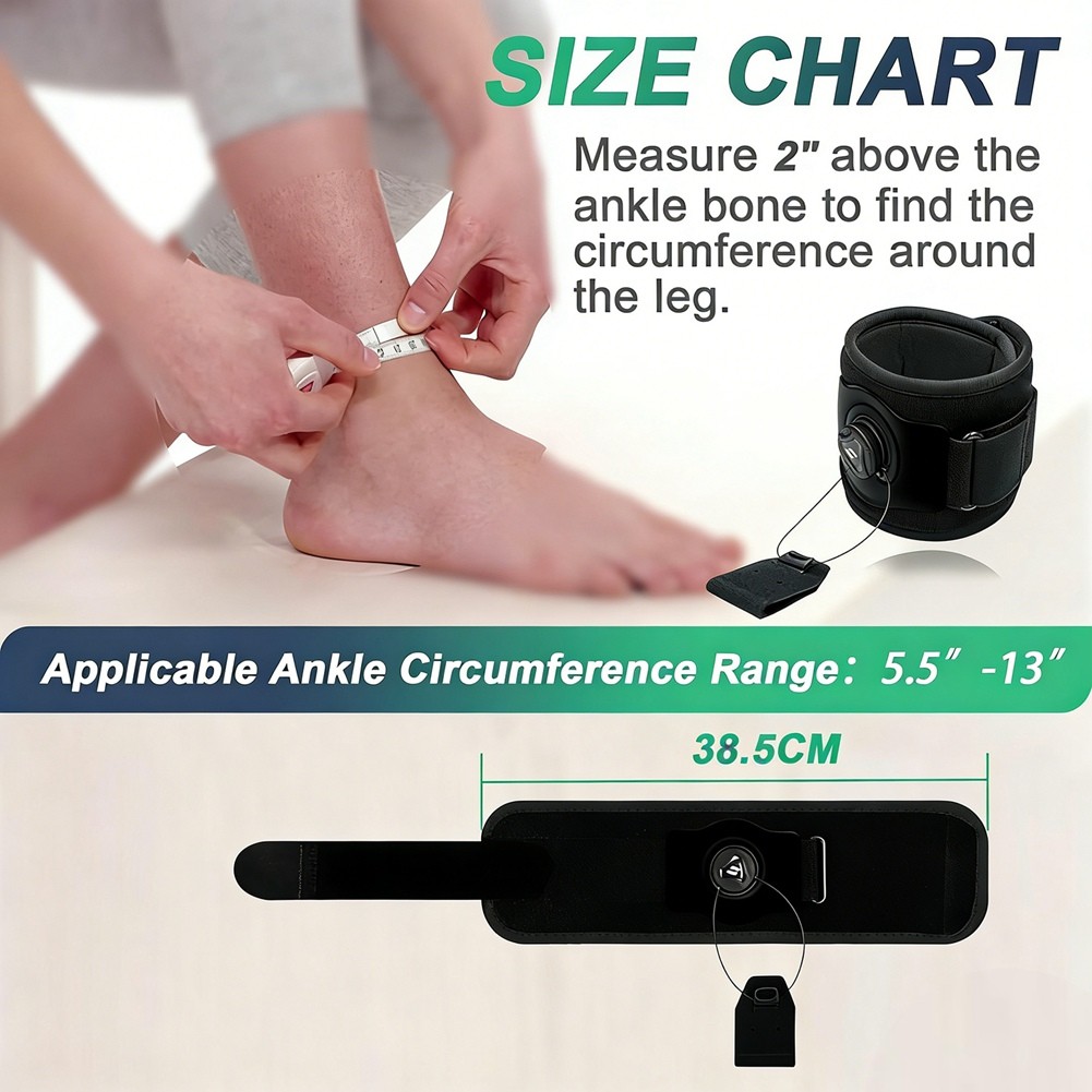 Drop Foot Brace with Reel-Adjust Dorsiflexion Drop Foot Support Lifting 3469