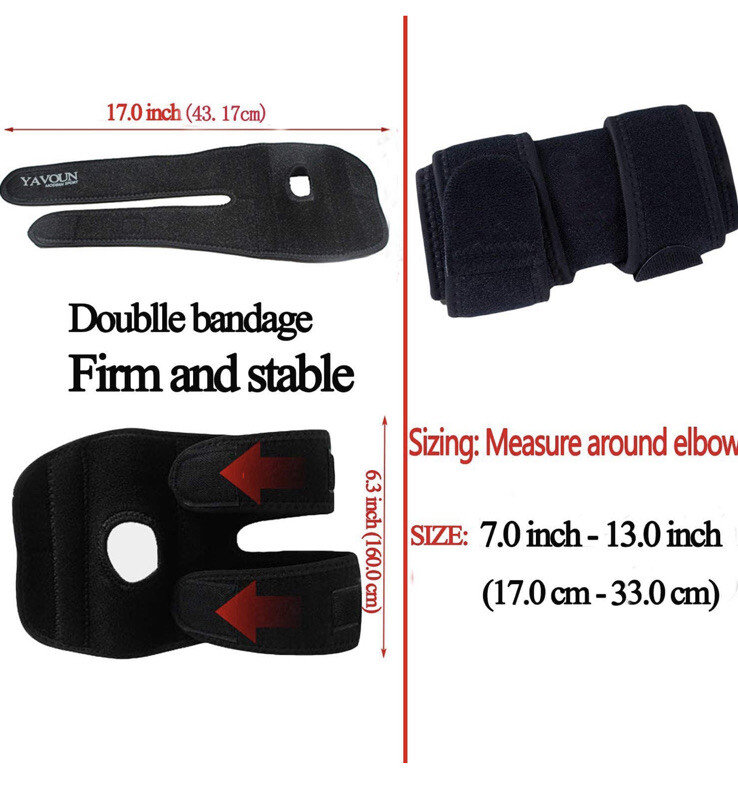 Elbow Brace, Adjustable Tennis Elbow Support Brace, Great For Sprained Elbow s/m