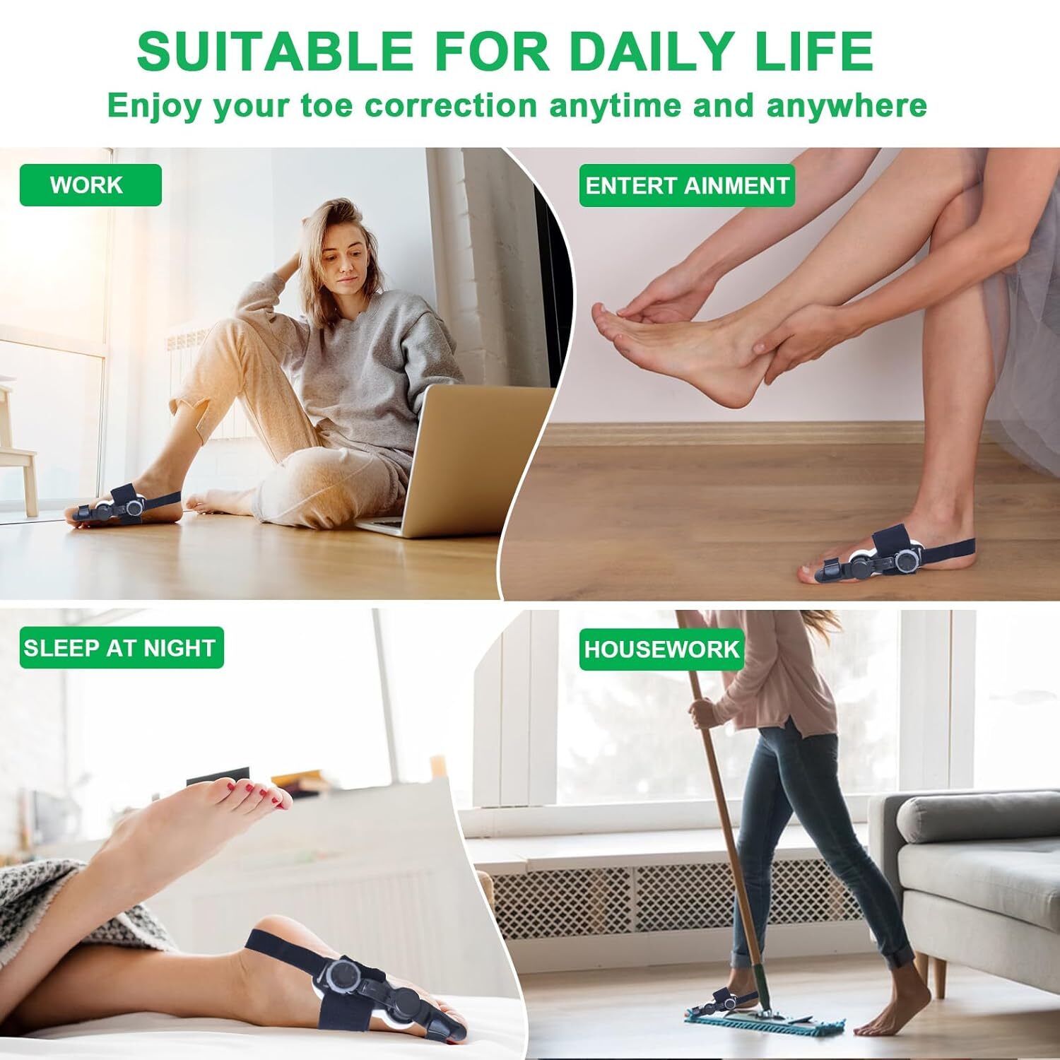 Adjustable Hallux Valgus Bunion Corrector Splints Straightener Big Toe Corrector