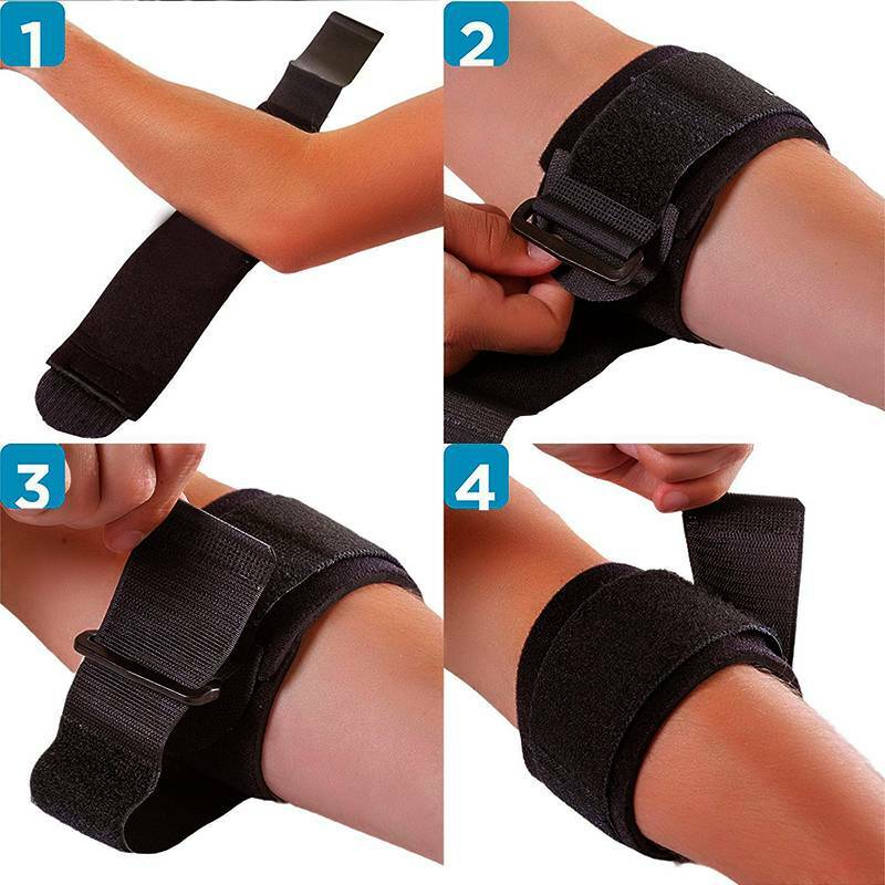 Elbow Support Strap Brace Pad Tennis Golfers Epicondylitis Clasp Protector Band