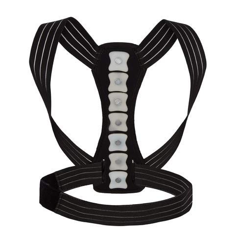 Posture Corrector for Men & Women | Adjustable One Size, Magnetic Back Brace