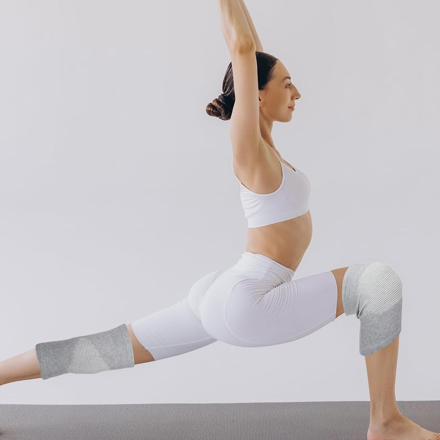 Bamboo Knee Sleeve, Elastic Compress Sleeves Warm Brace…