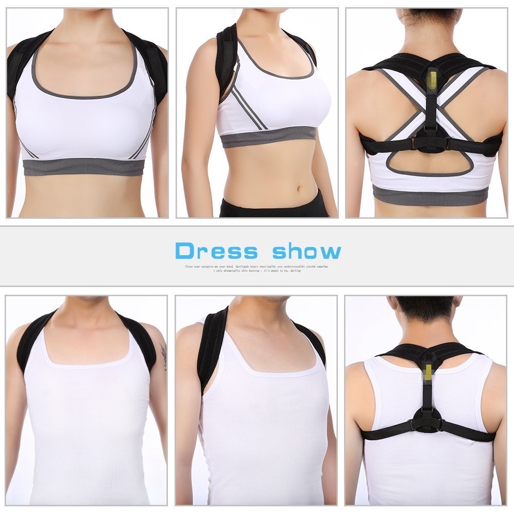 Perfect Posture Back Corrector Shoulder Support Brace Belt Therapy Adjustable