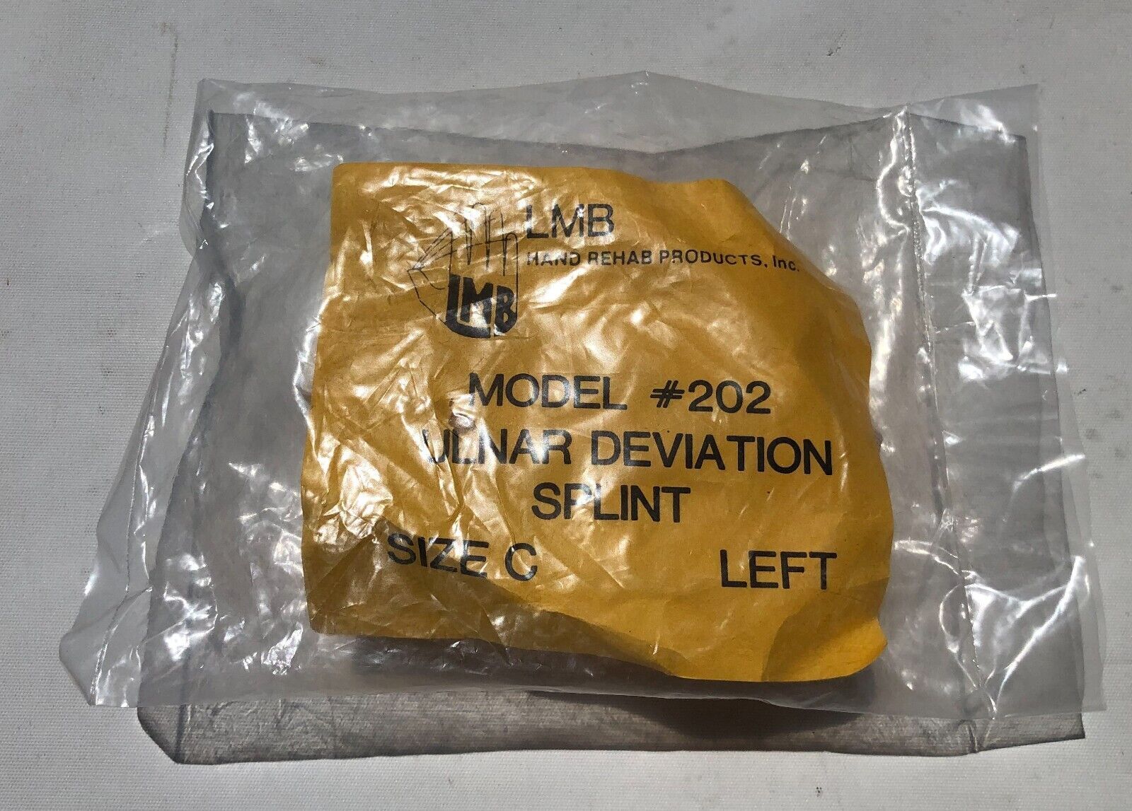 LMB Soft-Core Ulnar Finger Deviation Splint Model 202 Sz C Left
