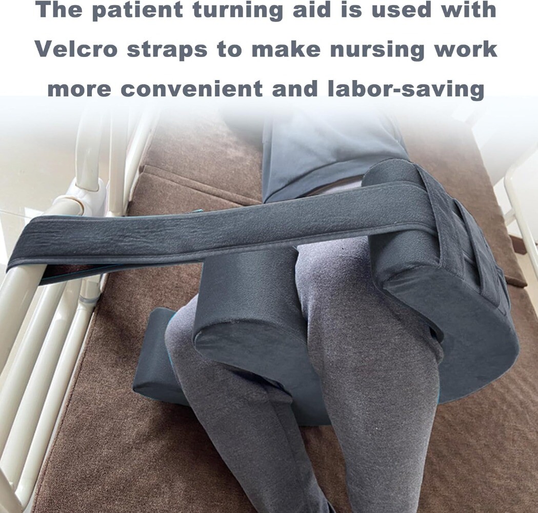 Bedridden Patient Turning Device with Fixing Strap Elderly Bed Rest Leg Pillow