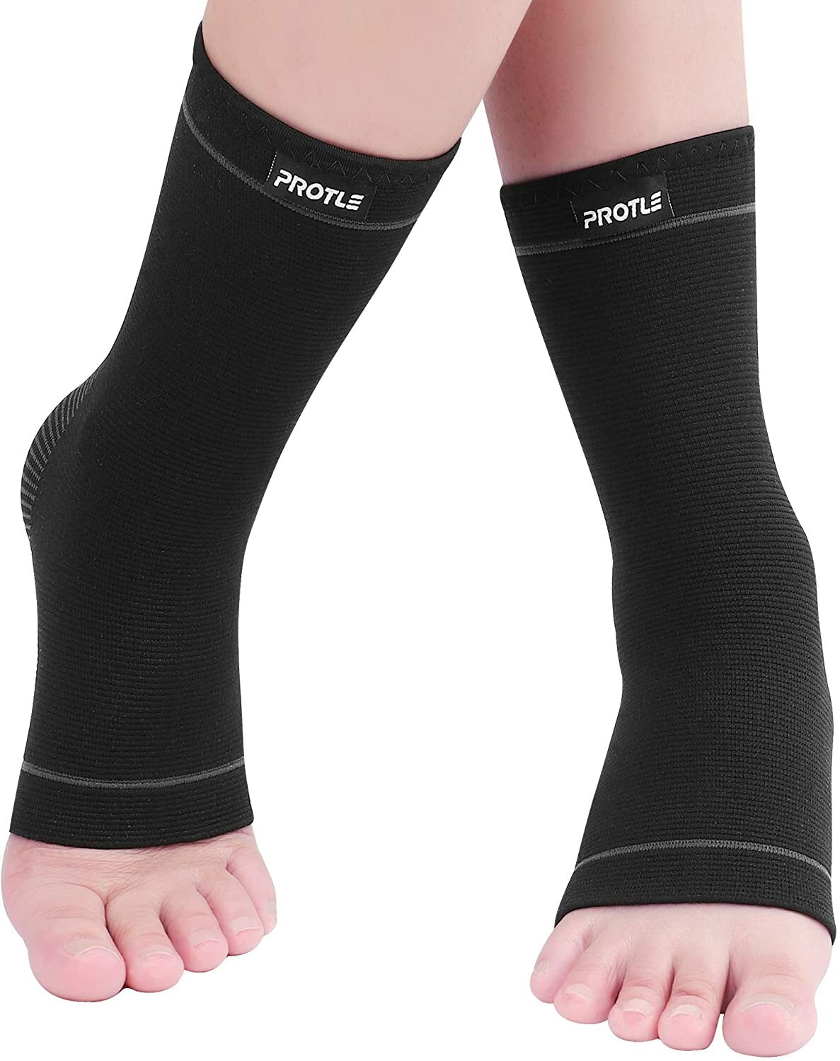Protle Foot Socks Soft Ankle Brace Compression Support Sleeve (1 Pair)