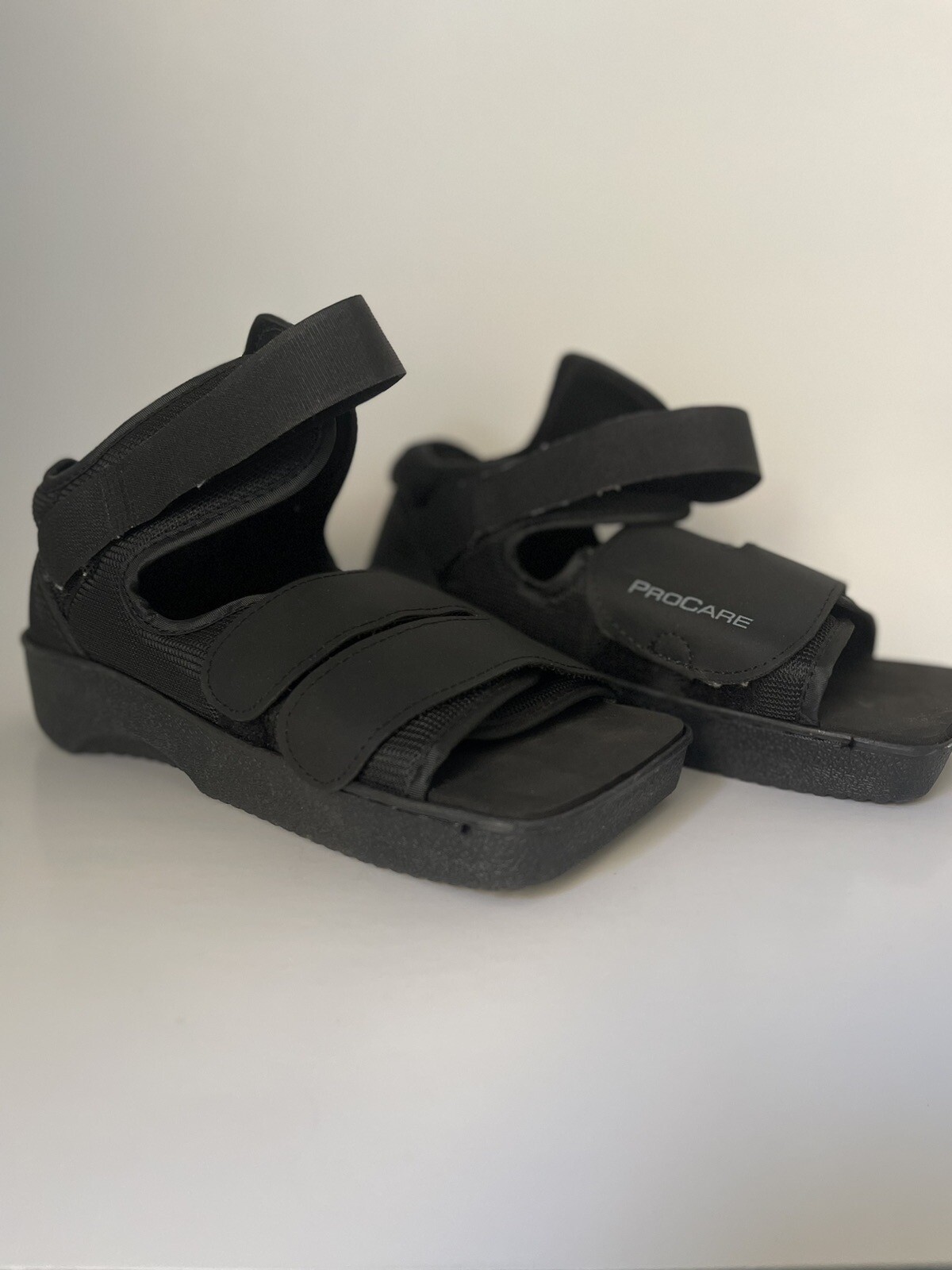 PROCARE Squared Toe Post Op Shoe Small Black surgical medical cast boot