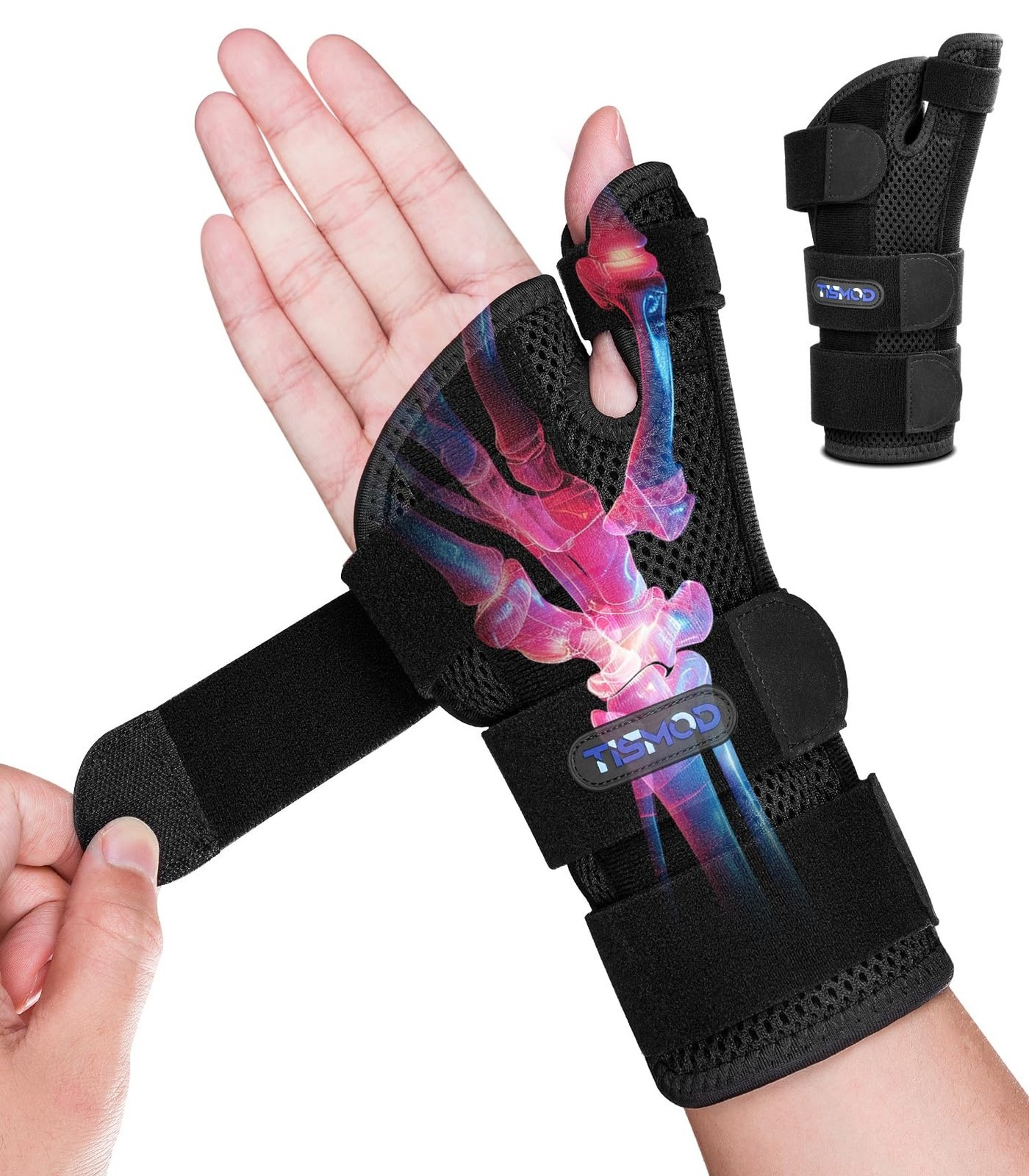 Wrist Brace Carpal Tunnel with Thumb Support,Adjustable Thumb Spica Splint Ri…