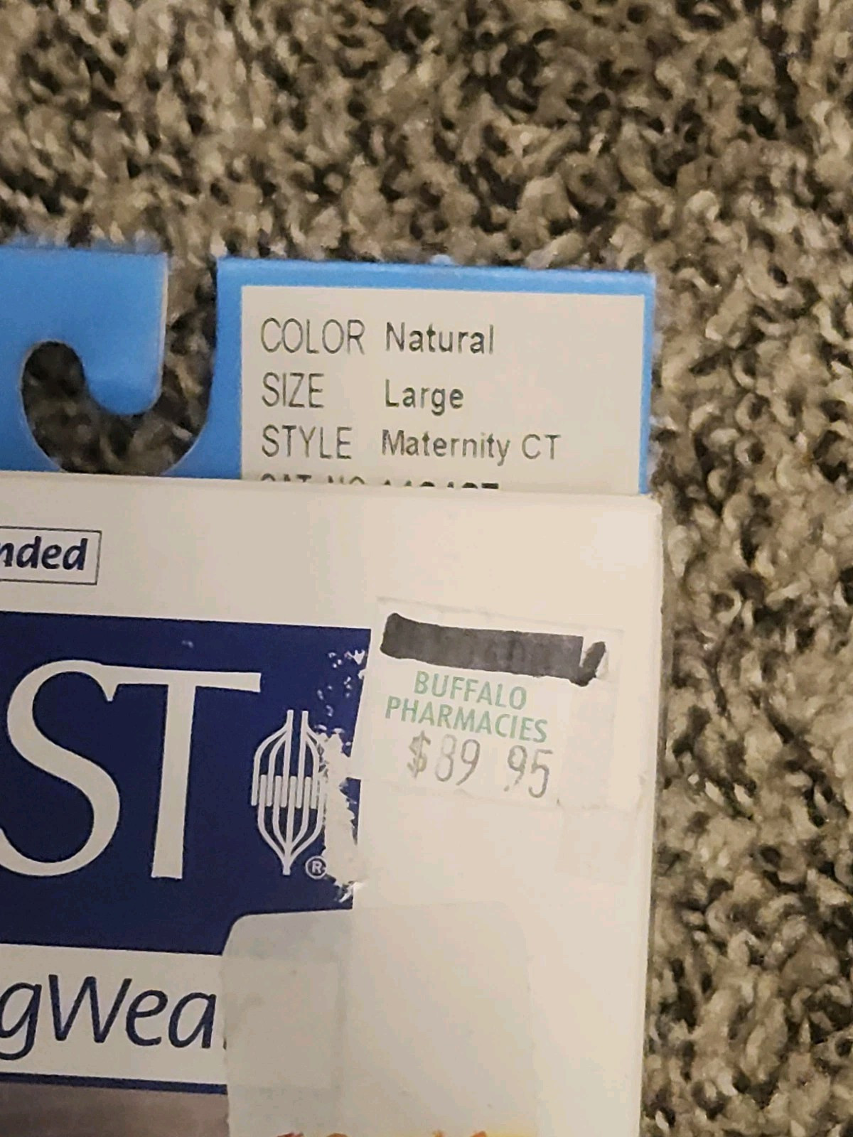 Jobst UltraSheer COLOR NaturalSIZE LargeSTYLEMaternity CT