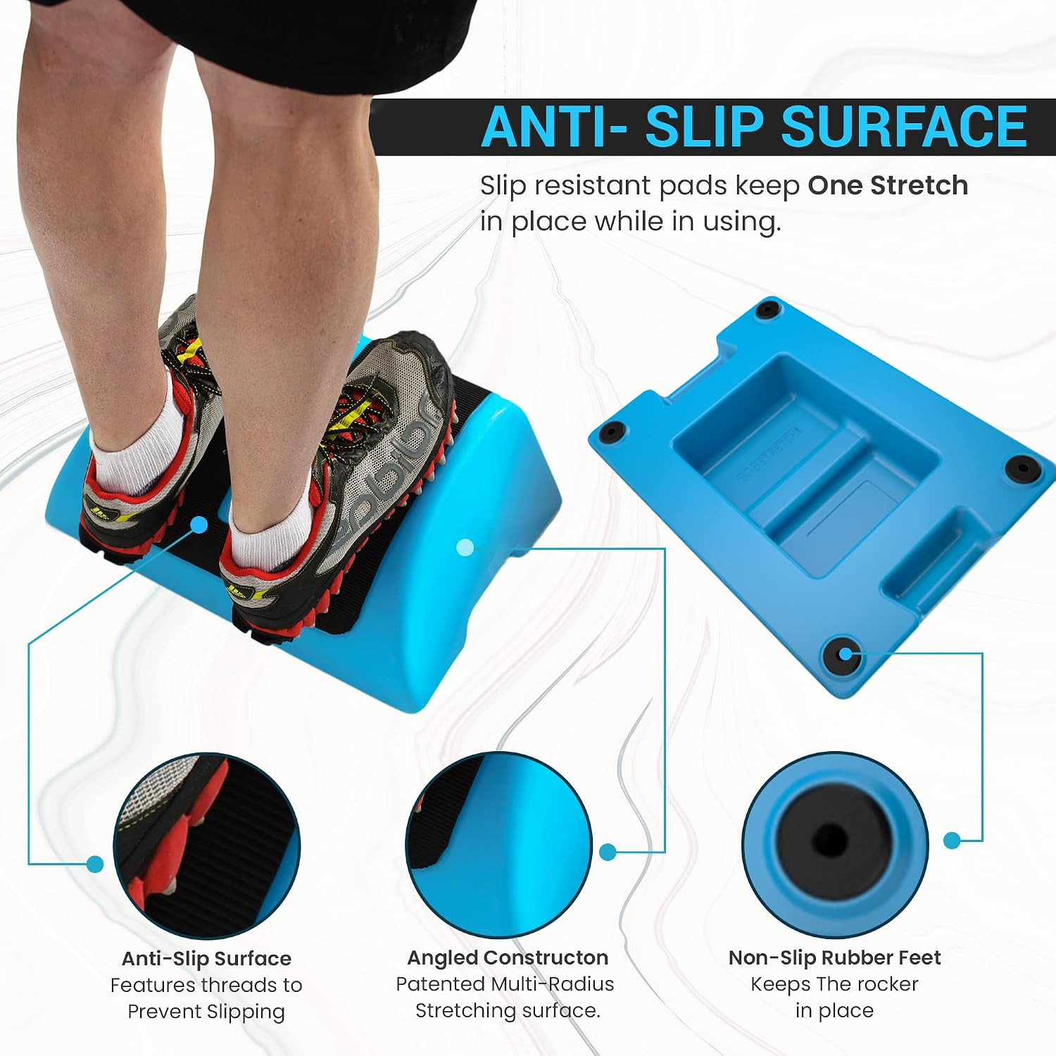 Multitask Hands Free While You Stretch Your Calves for Plantar Fasciitis (Black)