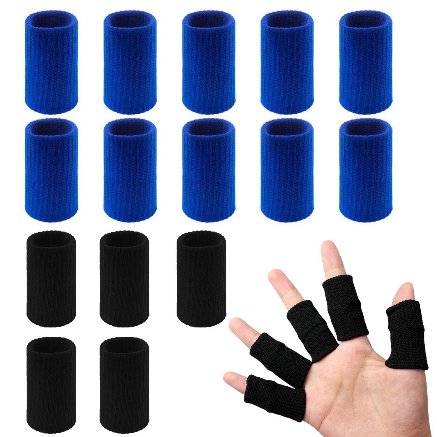 20 PCS Finger Sleeves Protectors, Sport Finger Sleeves Finger Splints Thumb F…