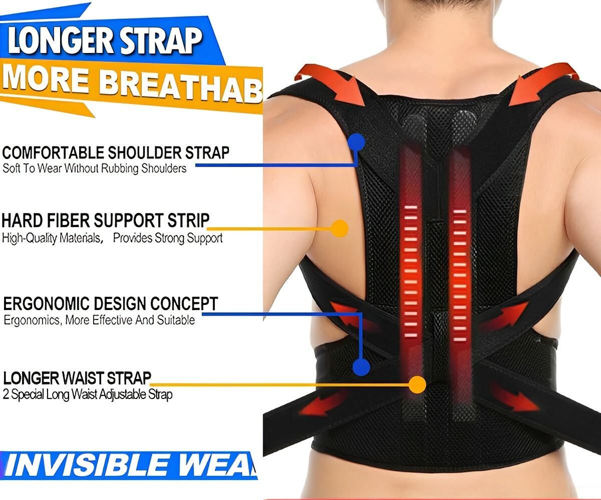 Back Straightener Posture Corrector For Women Men Correct Hunchback Relieve Pain