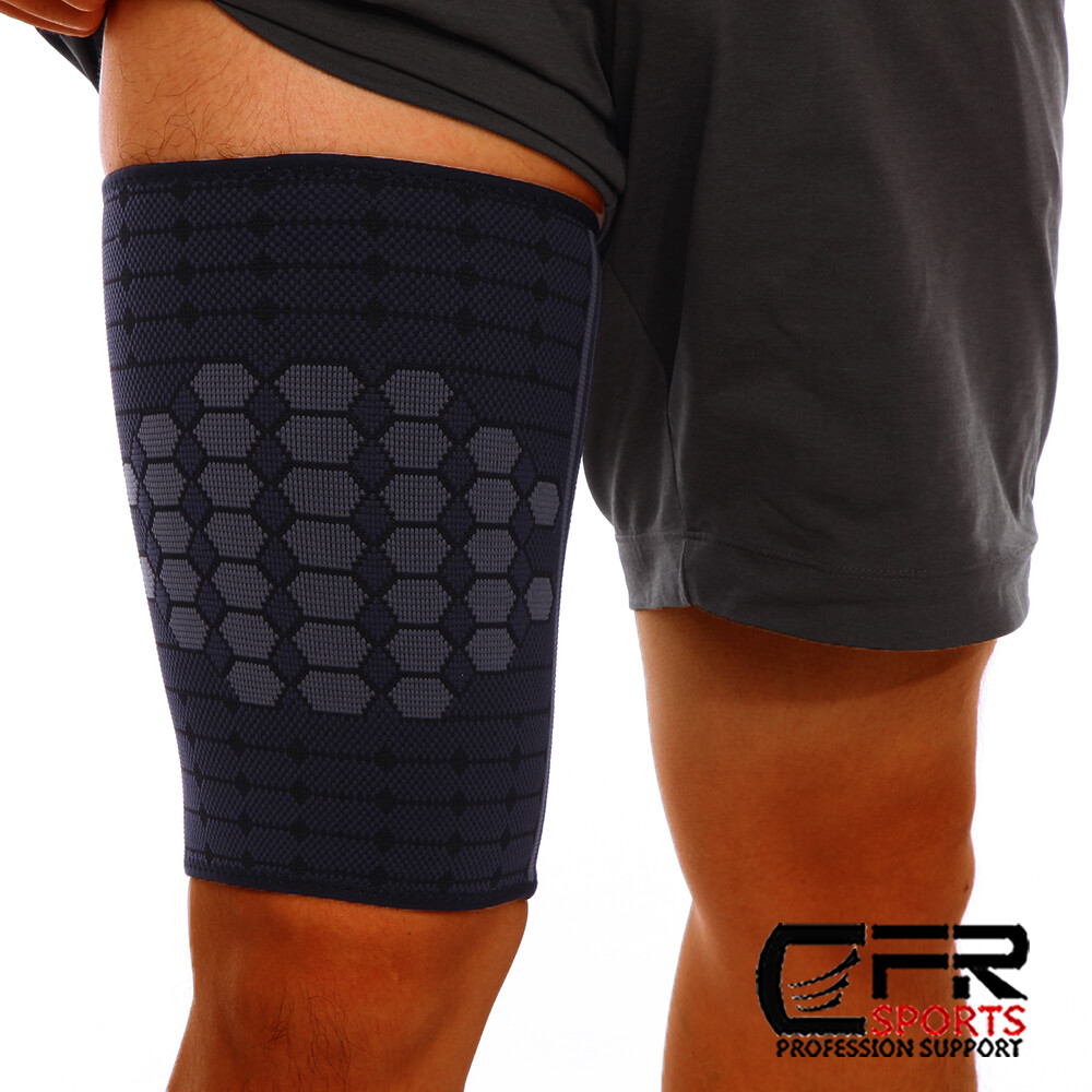 Compression Thigh Hamstring Support Sleeve Brace Sport Upper Leg Pain Relief Gym