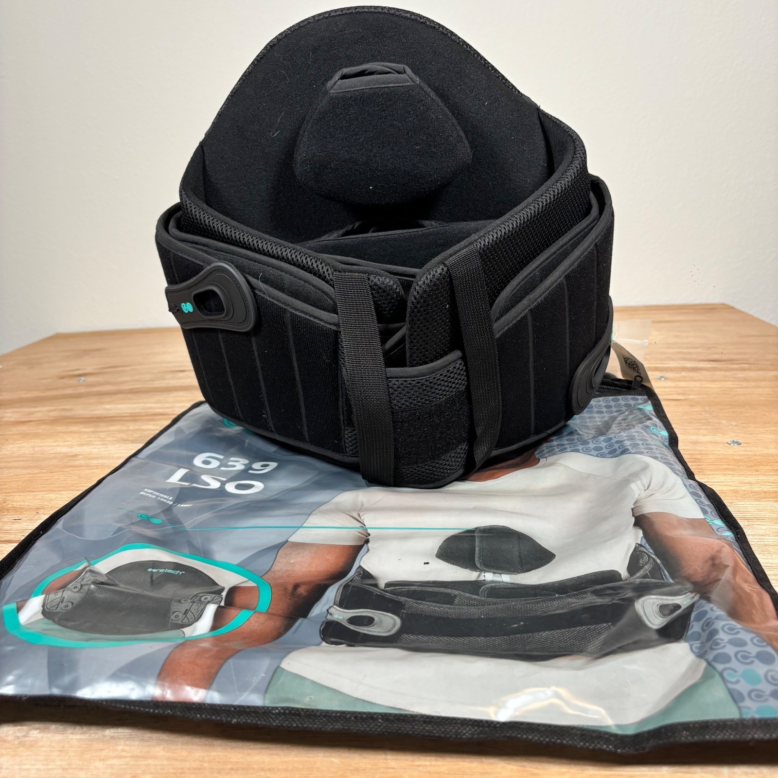 Coretech by Vive Health 639 LSO Back Brace Adjustable Lumbar Support SUP3016BLK