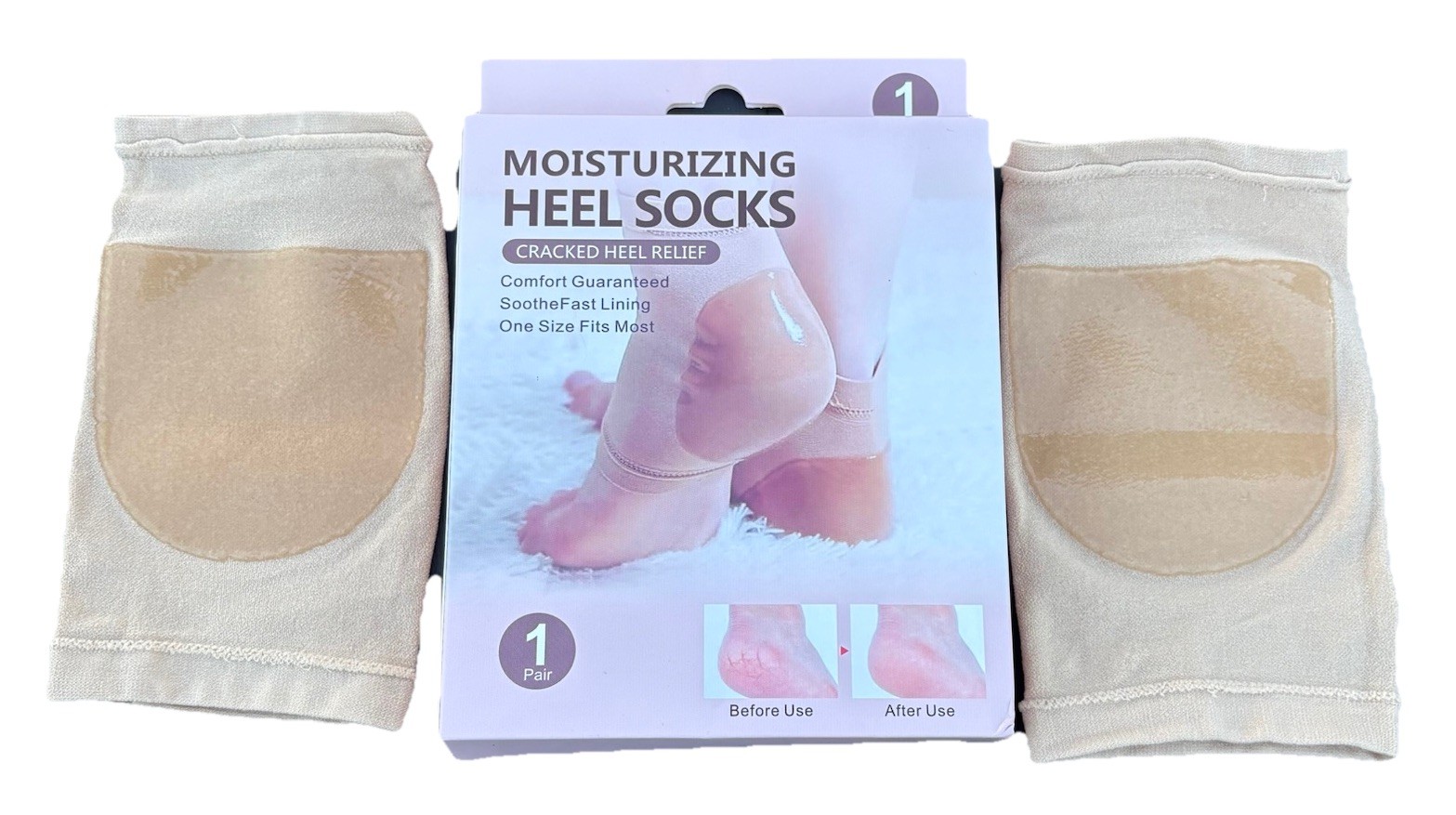 Moisturizing Heel Socks Cracked Heel Relief Gel Spa Foot Care 1 Pair Socks