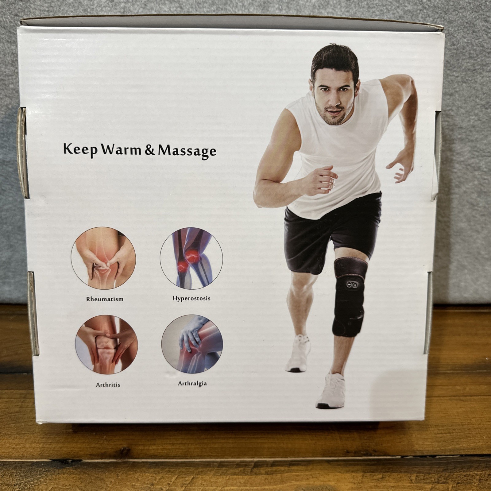 Wireless Heating Knee Pad Massage Includes 2 Pads Brace Knee Pain Relief New