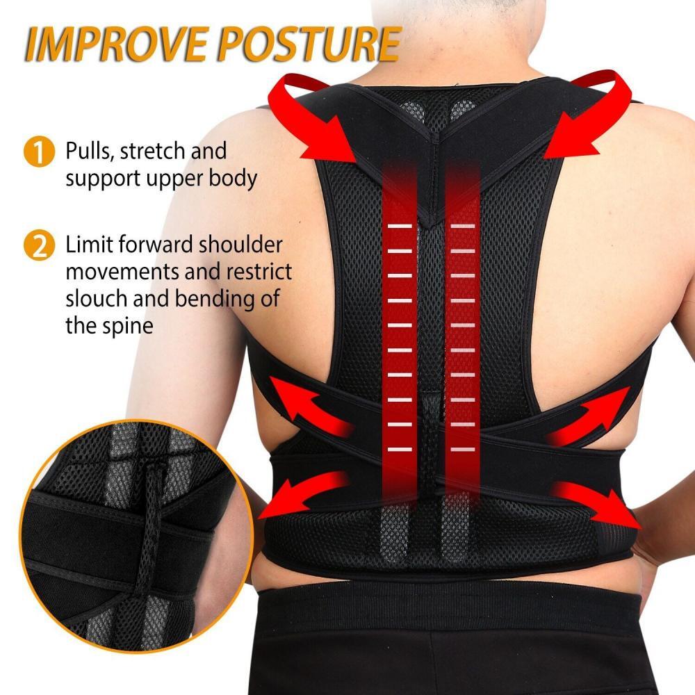 Adjustable Corrector De Postura Lumbar Back Brace Support Posture Corrector