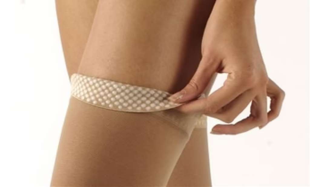 Sigvaris Truly Transparent Thigh High With Grip Top 20-30mmHg Closed Toe Long Le