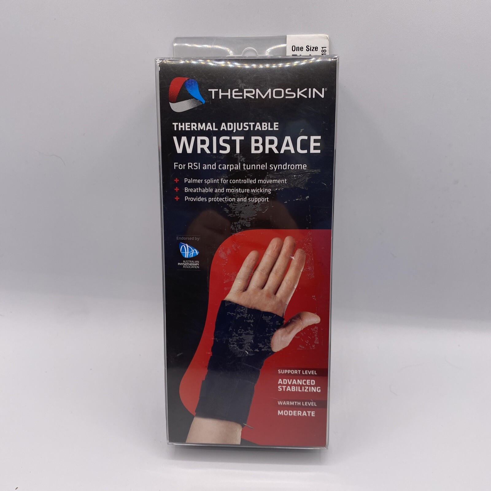 Thermoskin Thermal Adjustable Right Wrist Brace for Carpal Tunnel One Size NEW